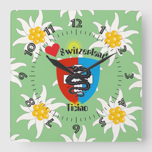 Ticino Schweiz Suisse Svizzera Svizra Uhr (Vorderseite)