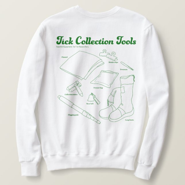 Tick Collection Tools Sweatshirt (Design Rückseite)