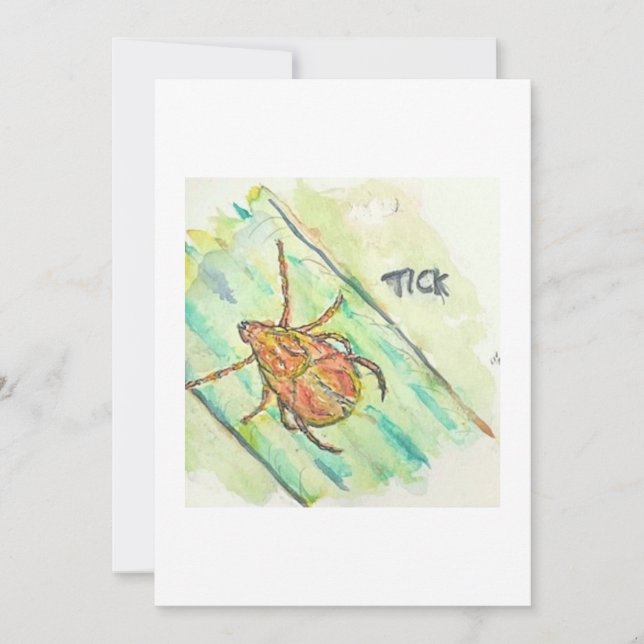 Tick Greeting Card Einladung (Vorderseite)