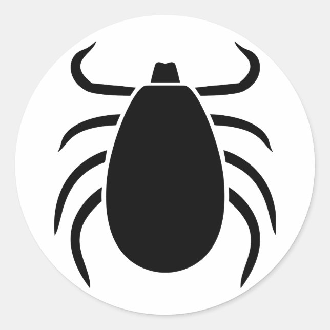 Tick Runder Aufkleber (Vorderseite)