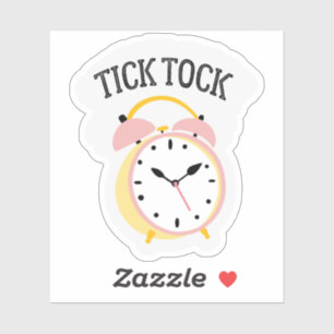 Tick Tock Aufkleber