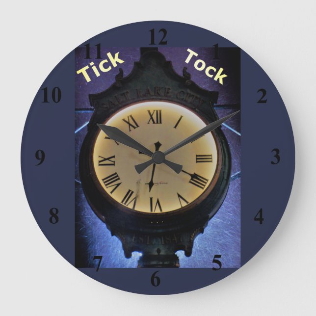 Tick tock große wanduhr (Vorderseite)