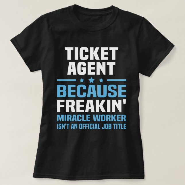 Ticket-Agent T-Shirt (Design vorne)