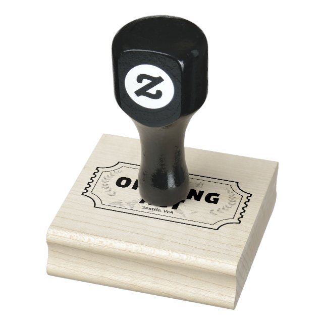 Ticket-Briefmarke Gummistempel (Stempel)