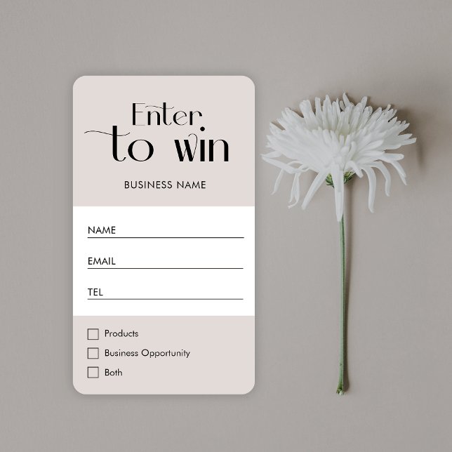 Ticket de tirage au sort du logo d'une entreprise  (Créateur téléchargé)