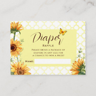 Ticket de tombola de couche pour Baby Shower Papil