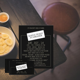 Ticket Design, Raffle Ticket Fundraiser Event
