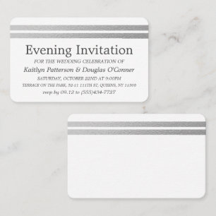 Ticket für Chic Silver Foil Stripes Abend