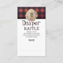 Ticket für das "Bear Foot Print Lumberjack Diaper"