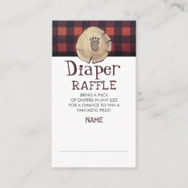 Ticket für das "Bear Foot Print Lumberjack Diaper" Begleitkarte