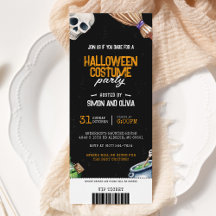 Ticket für das Halloween-Kostüm-Party