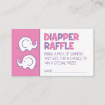 Ticket für den rosafarbenen Elephant Diaper
