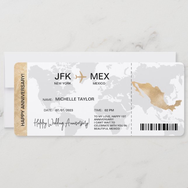 Ticket für Überrasante Boardings - Mexiko Einladung (Vorderseite)