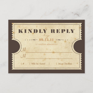 Ticket vintage RSVP