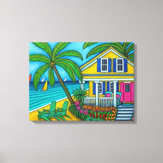 Ticket zum Paradies Canvas Print by Lisa Lorenz Leinwanddruck (Vorderseite)