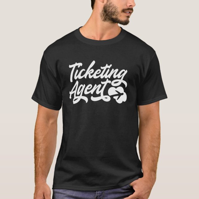Ticketing Agent Profession Job Airport Worker Airf T-Shirt (Vorderseite)