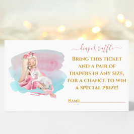 Ticketkarte für das schöne Ballerina Diaper Visitenkarte