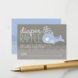 Tickets für die Blue Pregny Mommy Whale Diaper Begleitkarte