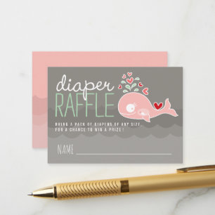 Tickets für die Rosa Schwangere Mommy Whale Diaper Begleitkarte