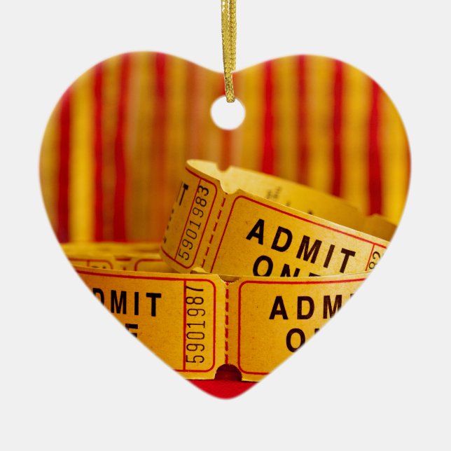 Tickets für Rot und Gelb Keramikornament (Vorne)