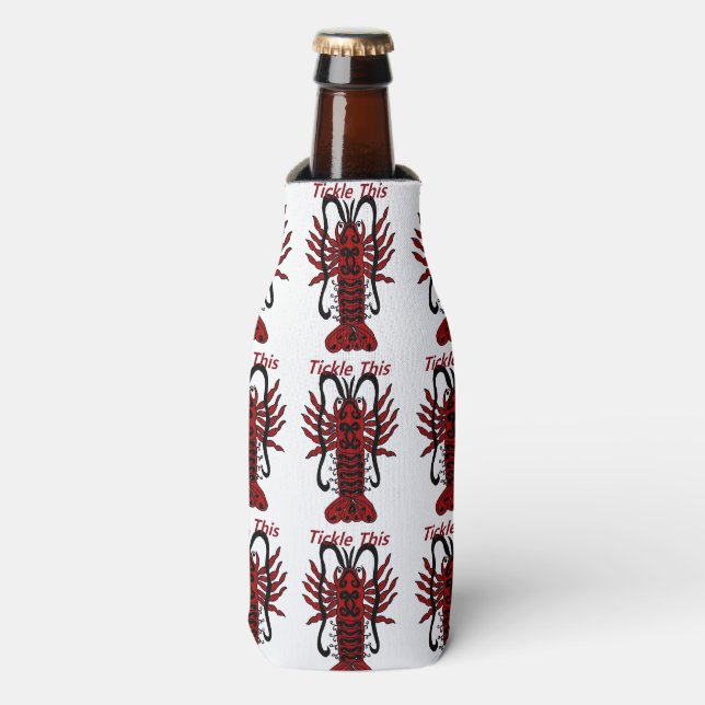 Tickle diese Hummerflasche und Can Huggies Flaschenkühler (Flaschenvorderseite)