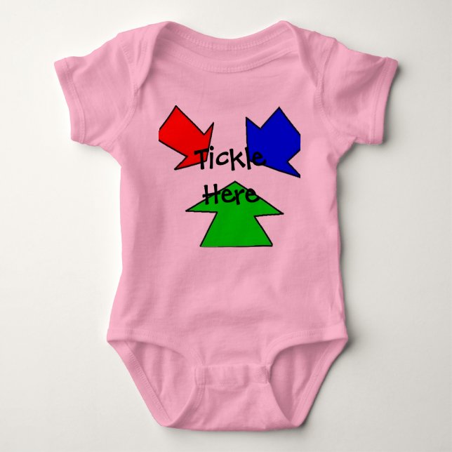 Tickle hier baby strampler (Vorderseite)