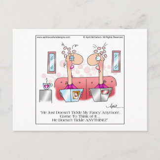TICKLE MY FANCY Carte postale par April McCallum