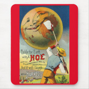 Tickle the Earth - Viktorianische Karte Mousepad