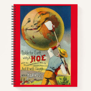 Tickle the Earth - Viktorianische Karte Notizbuch