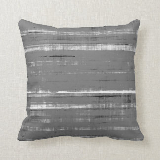 "Tickled" graues abstraktes Kunst-Kissen Kissen