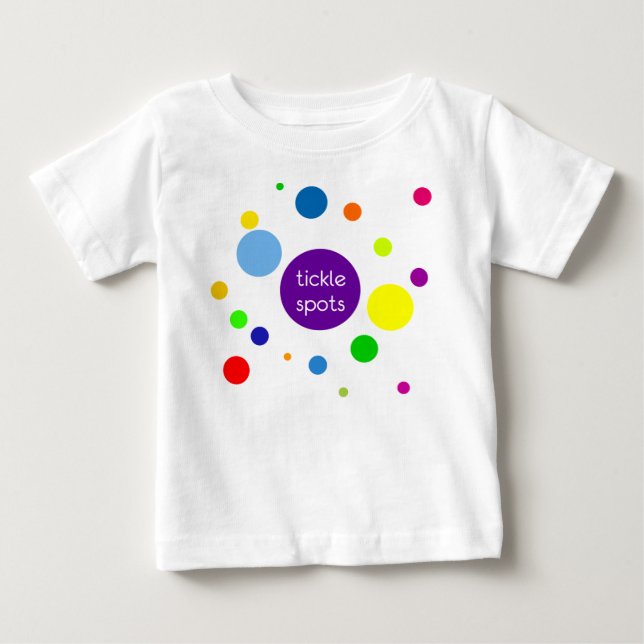 Ticklestellen Baby T-shirt (Vorderseite)