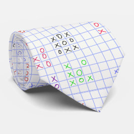 Tic'tac-toe on graph paper krawatte