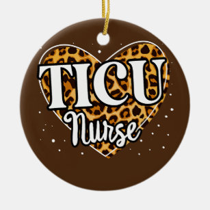 TICU Nurse Trauma ICU Krankenpflege Frauen Notfall Keramik Ornament