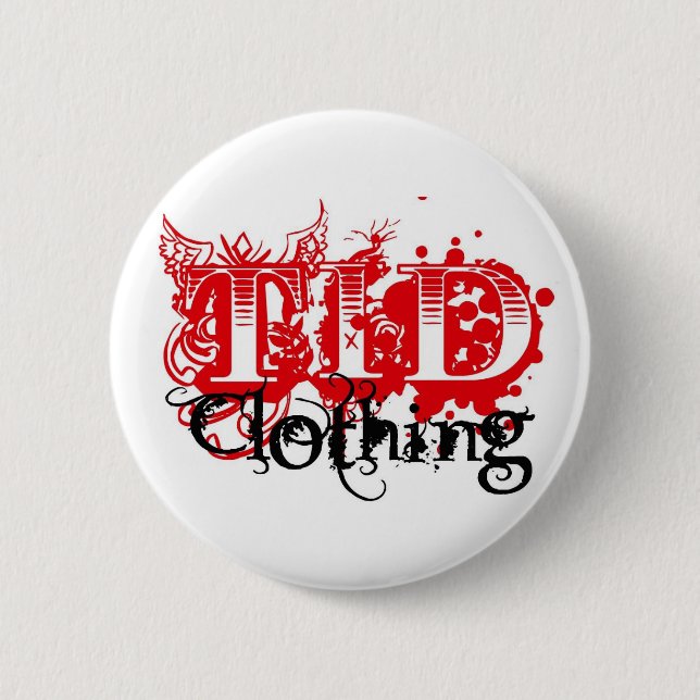 TID großer Logo-Entwurfs-Knopf Button (Vorderseite)