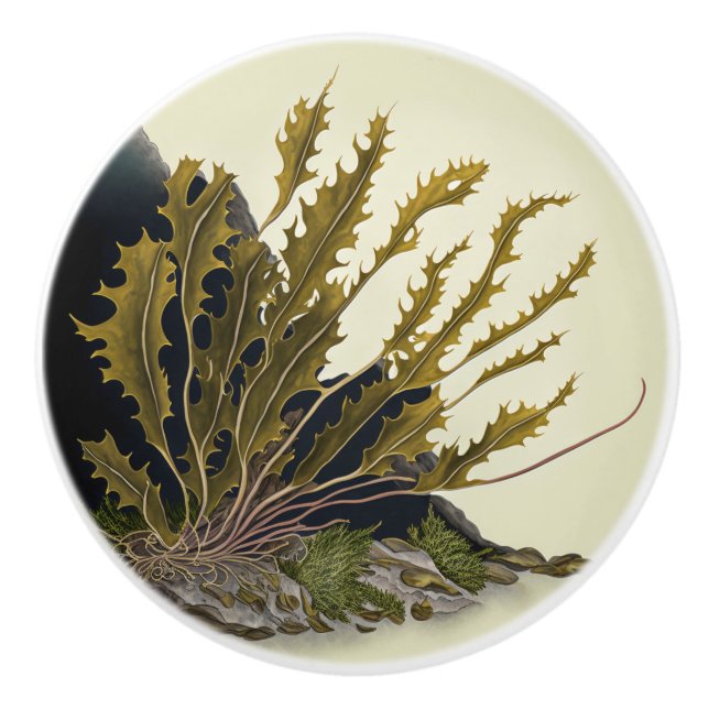 Tidal Fronds Keramikknauf (Vorderseite)