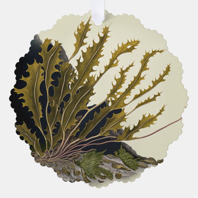 Tidal Fronds Ornament Karte (Vorderseite)