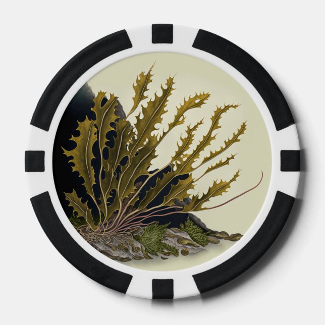 Tidal Fronds Pokerchips (Vorderseite)