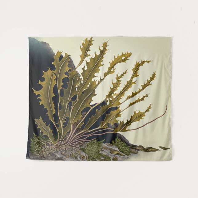 Tidal Fronds Wandteppich (Vorderseite (Horizontal))