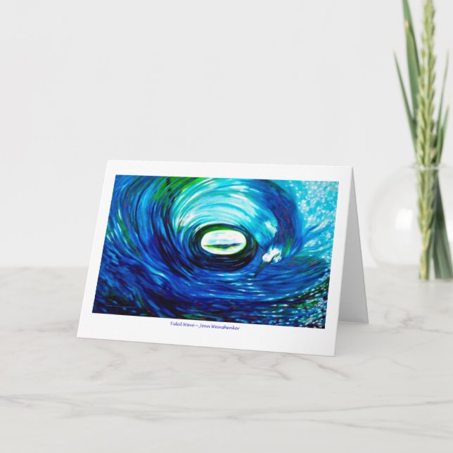 Tidal Wave GREETING CARD Karte (Vorderseite)