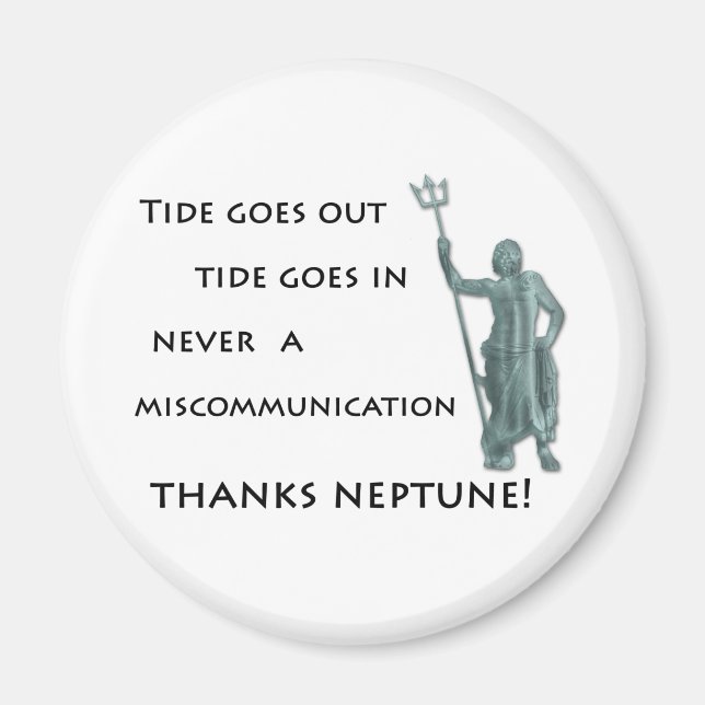 Tide geht raus, Tide geht rein Magnet (Vorne)
