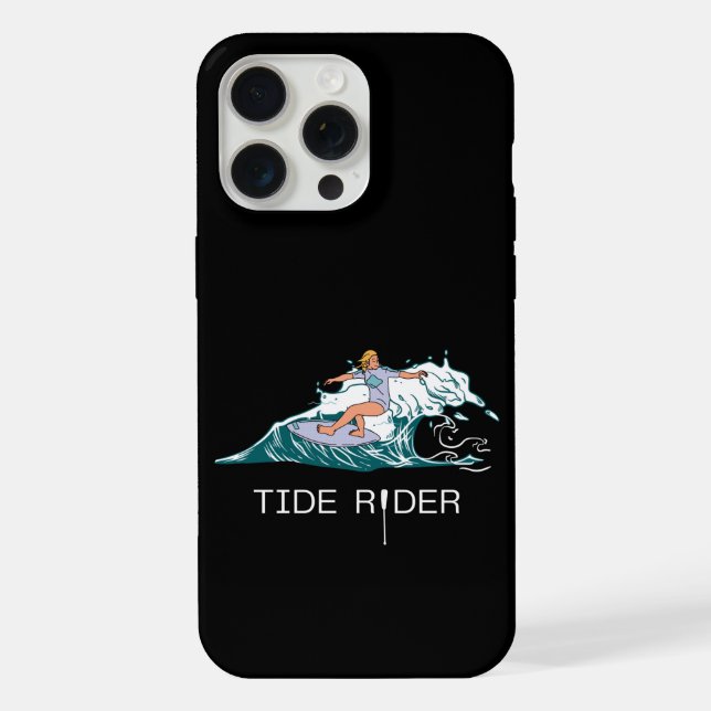 Tide Rider iPhone 15 Pro Max Hülle (Rückseite)