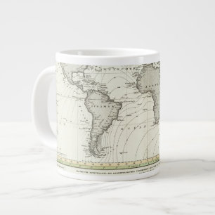 Tide-Wave-Atlas-Karte Jumbo-Tasse