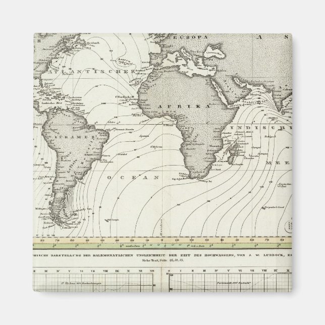 Tide-wave Atlas Map Magnet (Vorne)