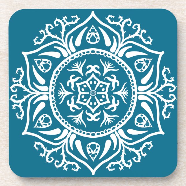 Tidepool Mandala Getränkeuntersetzer (Vorderseite)