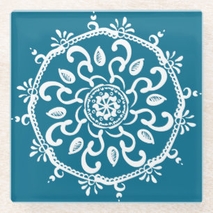 Tidepool Mandala Glasuntersetzer