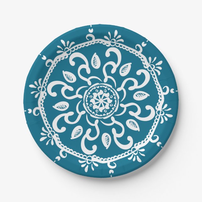 Tidepool Mandala Pappteller (Vorderseite)