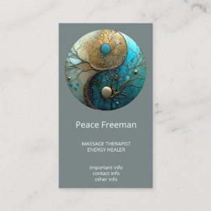 Tides of Balance Yin Yang Design Visitenkarte