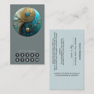 Tides of Balance   Yin Yang Design Visitenkarte