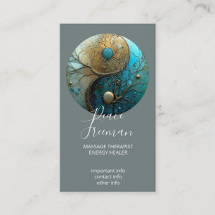 Tides of Balance Yin Yang Design Visitenkarte