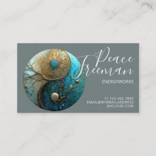 Tides of Balance Yin Yang Design Visitenkarte